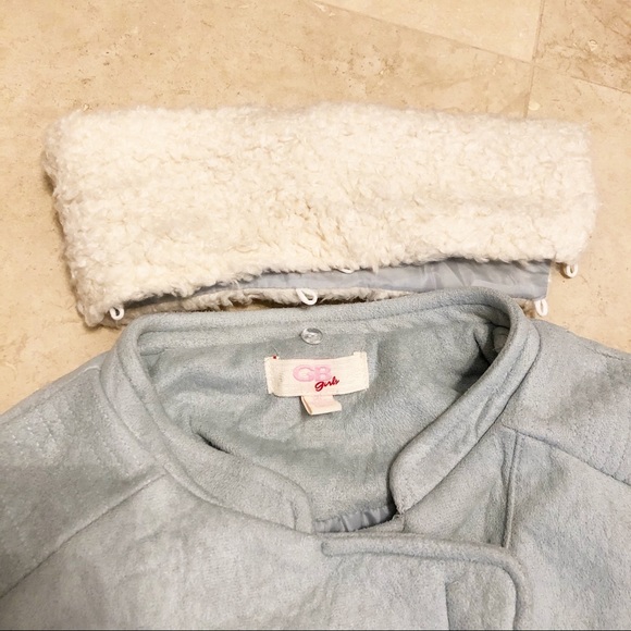 NWT GB Girls faux shearling moto/biker jacket - Picture 5 of 8